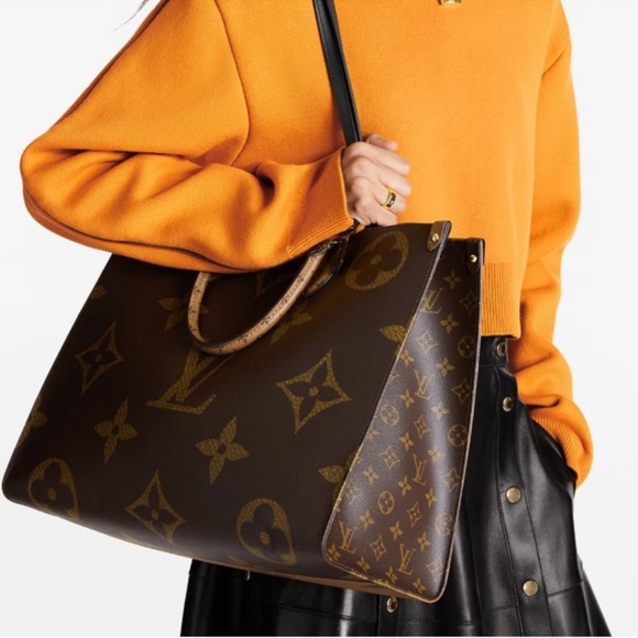 LOUIS VUITTON ON THE GO REVERSE MONOGRAM TOTE GM - Picture 1 of 12